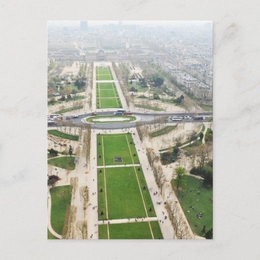 Uitzicht van Parijs Briefkaart (Voorkant)