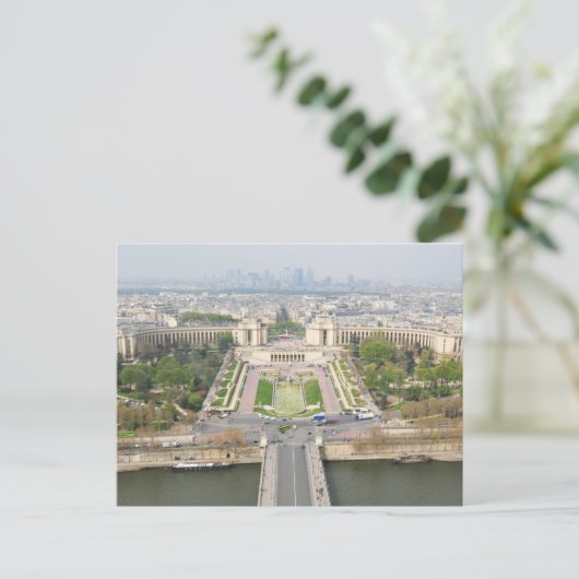 Uitzicht van Parijs Briefkaart (Staand voorkant)