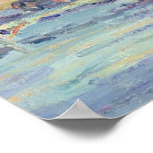 Uitzicht van Parijs (olie op doek) Poster (Hoek)