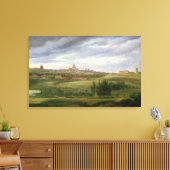 Uitzicht van Parijs uit Butte aux Cailles, Gentill Canvas Afdruk (Insitu (Woonkamer))