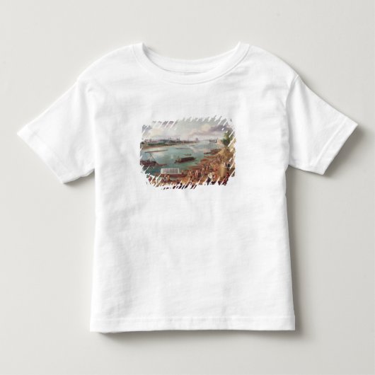 Uitzicht van Parijs van de Quai de la Rapee Kinder Shirts (Voorkant)