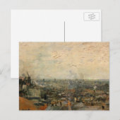Uitzicht van Parijs van Montmartre door Vincent va Briefkaart (Voorkant / Achterkant)