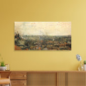 Uitzicht van Parijs van Montmartre door Vincent va Canvas Afdruk (Insitu (Woonkamer))