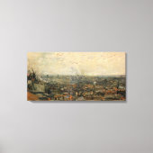 Uitzicht van Parijs van Montmartre door Vincent va Canvas Afdruk (Voorkant)