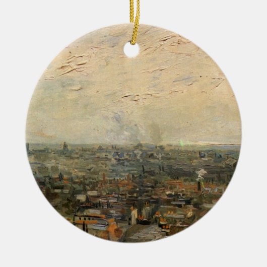 Uitzicht van Parijs van Montmartre door Vincent va Keramisch Ornament (Voorkant)