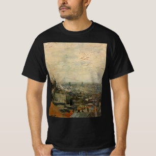 Uitzicht van Parijs van Montmartre door Vincent va T-shirt