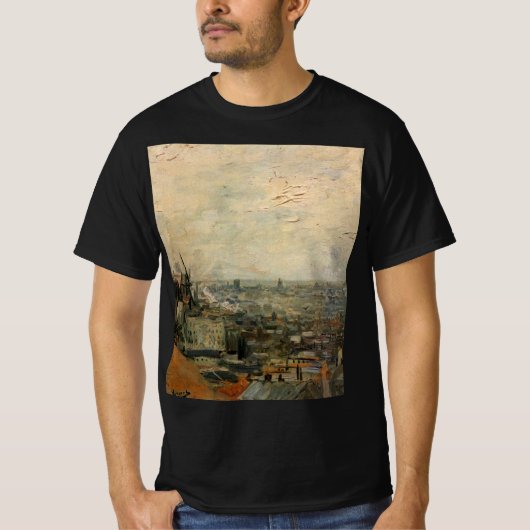 Uitzicht van Parijs van Montmartre door Vincent va T-shirt (Voorkant)