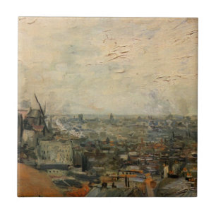 Uitzicht van Parijs van Montmartre door Vincent va Tegeltje