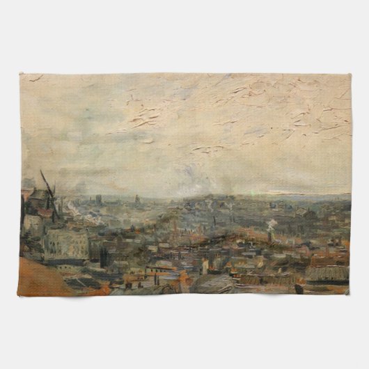 Uitzicht van Parijs van Montmartre door Vincent va Theedoek (Horizontaal)