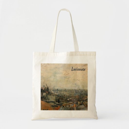 Uitzicht van Parijs van Montmartre door Vincent va Tote Bag (Voorkant)