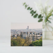 Uitzicht van Parijs van Montmartre Hill Briefkaart (Staand voorkant)