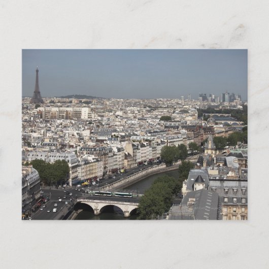 uitzicht van PARIS vanuit de lucht Briefkaart (Voorkant)