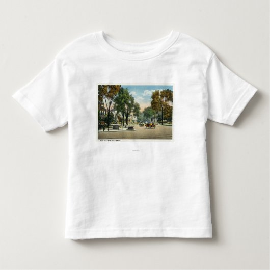 Uitzicht van Park- en Fairfield Avenues Kinder Shirts (Voorkant)