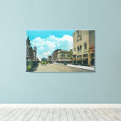 Uitzicht van Park Street Alameda, CA 2 Canvas Afdruk (Insitu (Houten vloer))