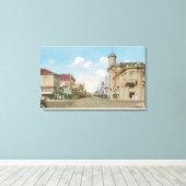 Uitzicht van Park Street Alameda, CA Canvas Afdruk (Insitu (Houten vloer))