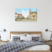 Uitzicht van Park Street Alameda, CA Canvas Afdruk (Insitu (Slaapkamer))