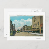 Uitzicht van Park Street, Street CarAlameda, CA Briefkaart (Voorkant / Achterkant)