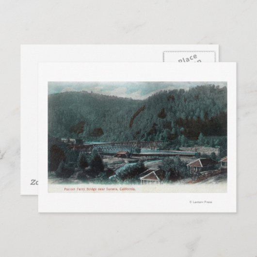 Uitzicht van Parrott Ferry BridgeSonora, CA Briefkaart (Voorkant / Achterkant)