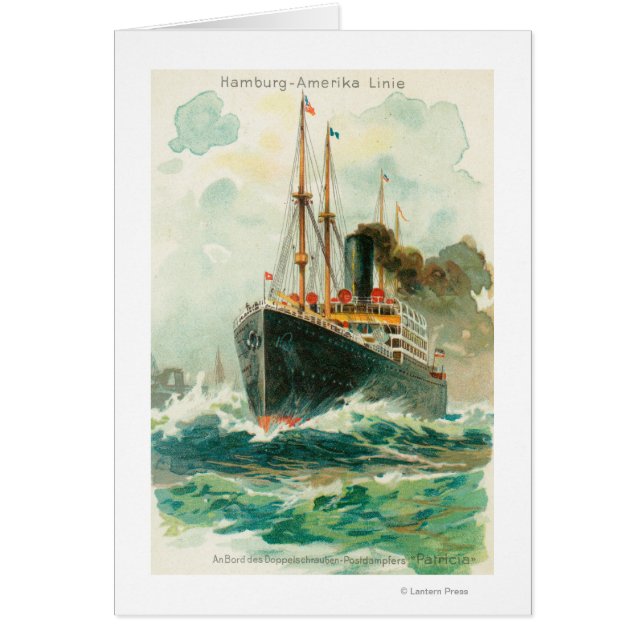 Uitzicht van Patricia in Zee, Hamburg-Amerika (Voorkant)