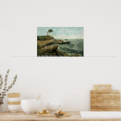 Uitzicht van Peaks en de Paar Tree Poster (Keuken)