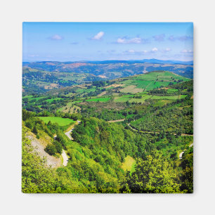 Uitzicht van Pedrafita do Cebreiro Magneet