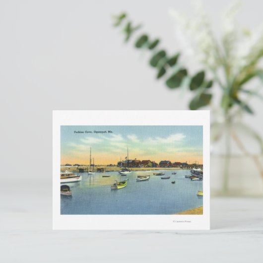 Uitzicht van Perkins Cove Briefkaart (Staand voorkant)