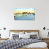 Uitzicht van Perkins Cove Canvas Afdruk (Insitu (Slaapkamer))