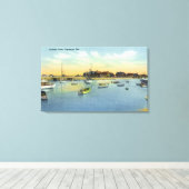 Uitzicht van Perkins Cove Canvas Afdruk (Insitu (Houten vloer))