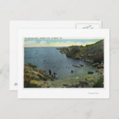 Uitzicht van Perkins Cove, Zwemende Scene Briefkaart (Voorkant / Achterkant)