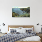 Uitzicht van Perkins Cove, Zwemende Scene Canvas Afdruk (Insitu (Slaapkamer))