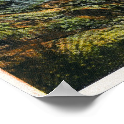 Uitzicht van Perkins Cove, Zwemende Scene Poster (Hoek)