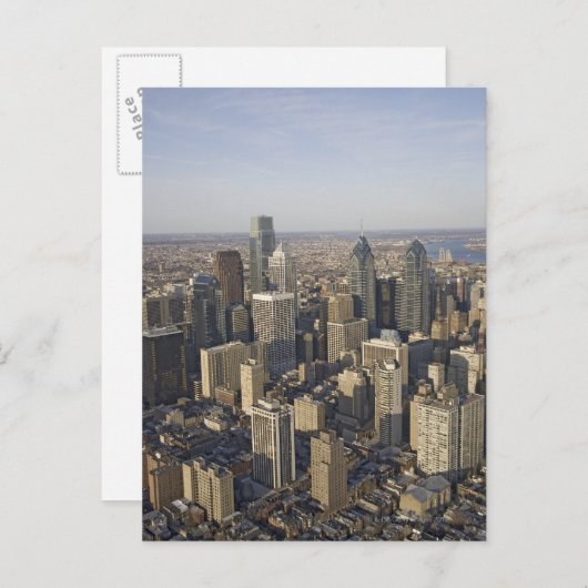 Uitzicht van Philadelphia, Pennsylvania Briefkaart (Voorkant / Achterkant)