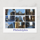 Uitzicht van Philadephia Briefkaart (Voorkant)