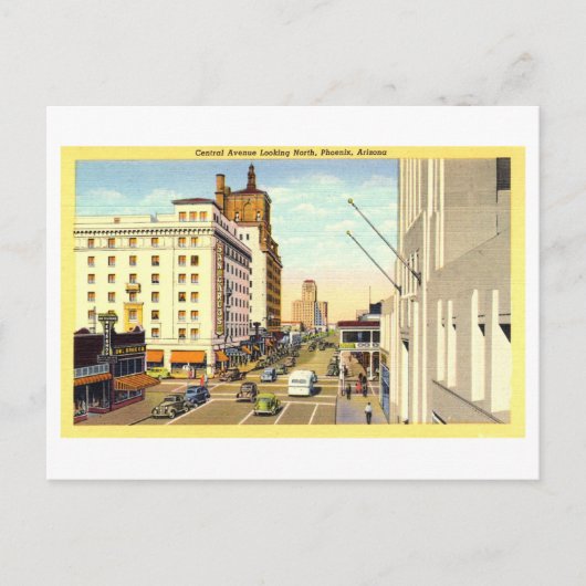  Uitzicht van Phoenix, Arizona, Briefkaart (Voorkant)