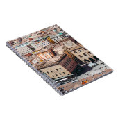 Uitzicht van Piazza Maggiore Square en San Petr Notitieboek (Rechterzijde)