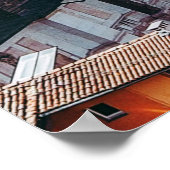 Uitzicht van Piazza Maggiore Square en San Petr Poster (Hoek)