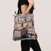 Uitzicht van Piazza Maggiore Square en San Petr Tote Bag (Dichtbij)
