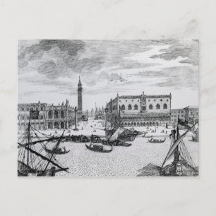Uitzicht van Piazza San Marco uit de Bacino, Venet Briefkaart
