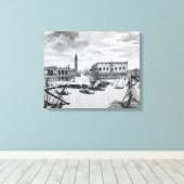 Uitzicht van Piazza San Marco uit de Bacino, Venet Canvas Afdruk (Insitu (Houten vloer))
