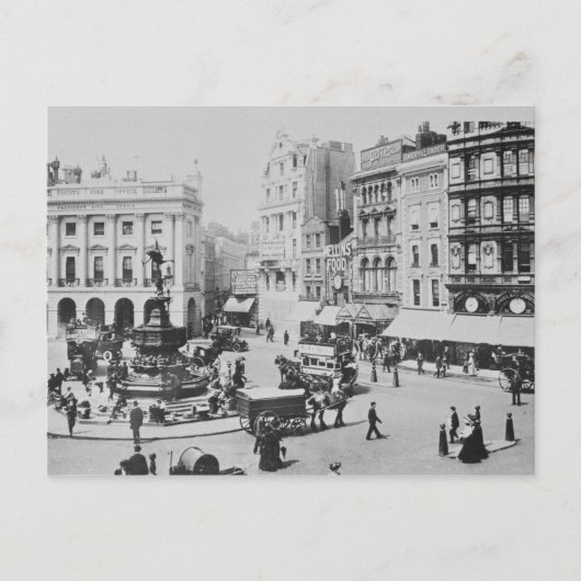 Uitzicht van Piccadilly Circus, c. 1900 Briefkaart (Voorkant)