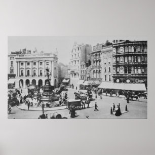 Uitzicht van Piccadilly Circus, c. 1900 Poster