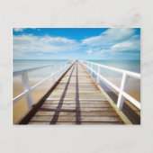 Uitzicht van Pier over Zee Briefkaart (Voorkant)