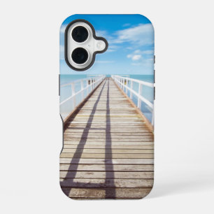 Uitzicht van Pier Over Zee iPhone 16 Hoesje