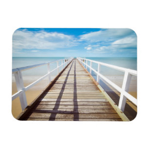 Uitzicht van Pier over Zee Magneet