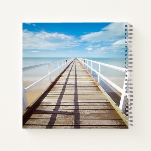 Uitzicht van Pier over Zee Notitieboek (Achterkant)