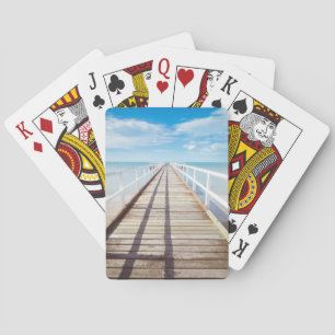 Uitzicht van Pier over Zee Pokerkaarten