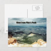 Uitzicht van Pike's Peak Briefkaart (Voorkant / Achterkant)
