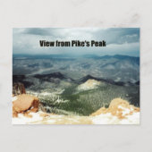 Uitzicht van Pike's Peak Briefkaart (Voorkant)