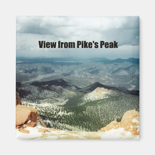 Uitzicht van Pike's Peak Magneet (Voorkant)