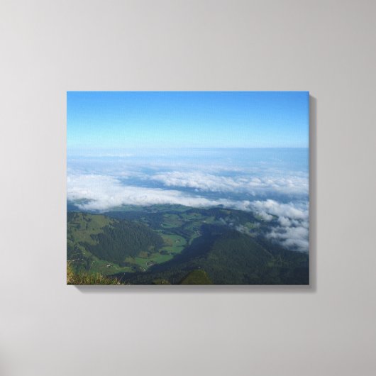 Uitzicht van Pilatus, Alpen Canvas Afdruk (Voorkant)